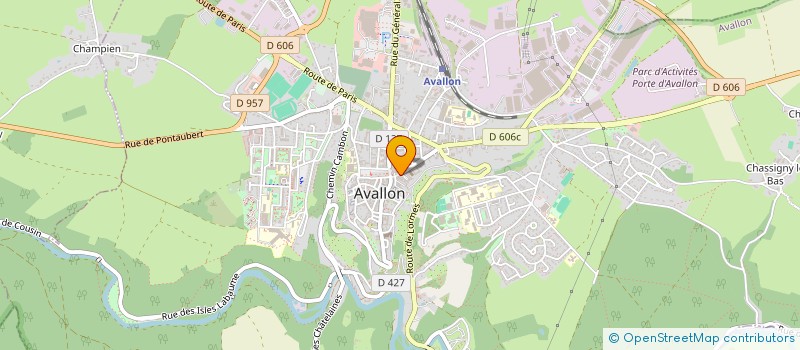 localisation de l'entreprise SCI HOSTELLERIE DE LA POSTE à AVALLON