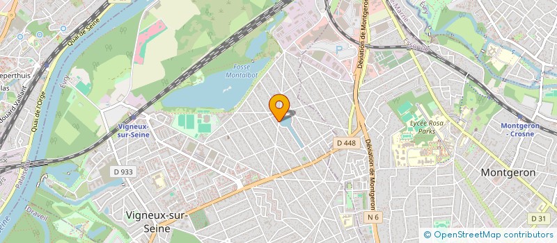 localisation de l'entreprise SCI HOSTELLERIE DE LA TOQUE DU LAC à VIGNEUX-SUR-SEINE