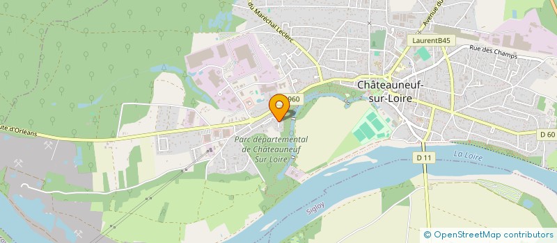localisation de l'entreprise SCI HOTALE LA VOLIERE à CHATEAUNEUF-SUR-LOIRE