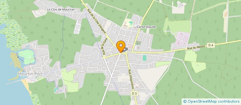 localisation de l'entreprise SCI HOTEL BAR RESTAURANT  D'HOURTIN  HOURTIN