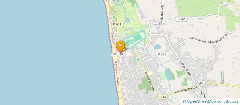 localisation de l'entreprise SCI HOTEL BEAURIVAGE  AGON-COUTAINVILLE