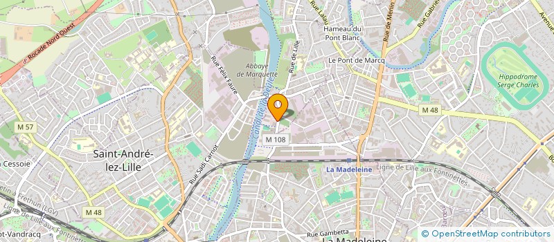 localisation de l'entreprise SCI HOTEL D'ENTREPRISES EUROPESCAUT  MARQUETTE-LEZ-LILLE