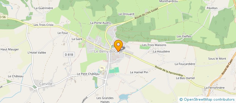 localisation de l'entreprise SCI HOTEL DE FRANCE-BENY BOCAGE  SOULEUVRE EN BOCAGE