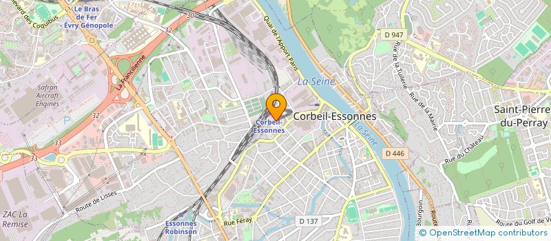 localisation de l'entreprise SCI HOTEL DE LA GARE  CORBEIL-ESSONNES