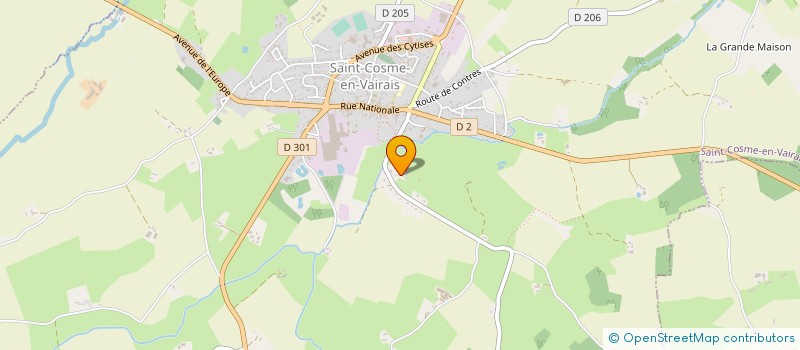 localisation de l'entreprise SCI HOTEL DE SALLAYNES  SAINT-COSME-EN-VAIRAIS