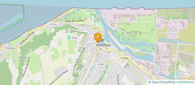 localisation de l'entreprise SCI HOTEL DES LOGES à HONFLEUR