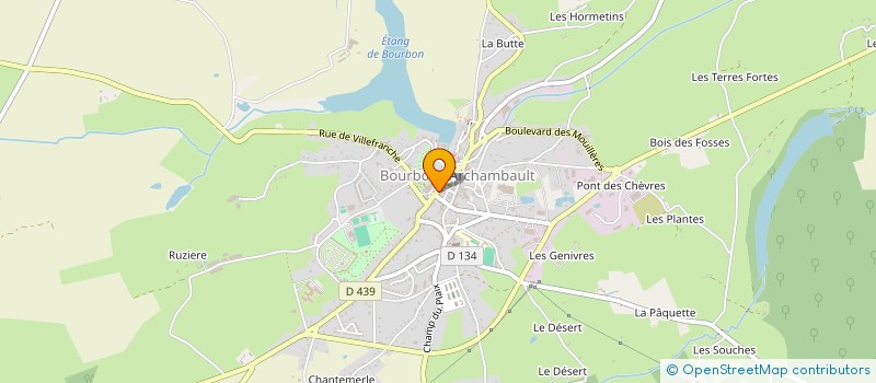 localisation de l'entreprise SCI HOTEL DES THERMES ET DES SOURCES  BOURBON-L'ARCHAMBAULT