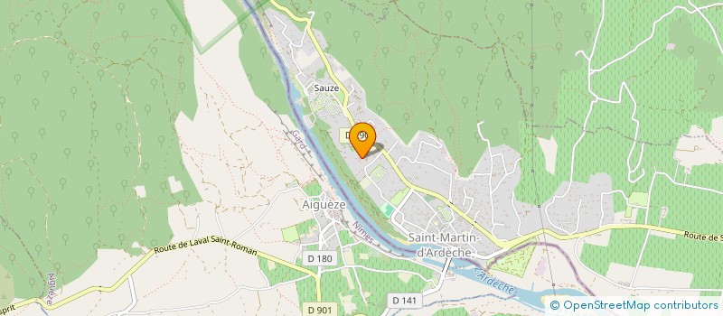 localisation de l'entreprise SCI HOTEL DES TOURISTES  SAINT MARTIN D'ARDECHE