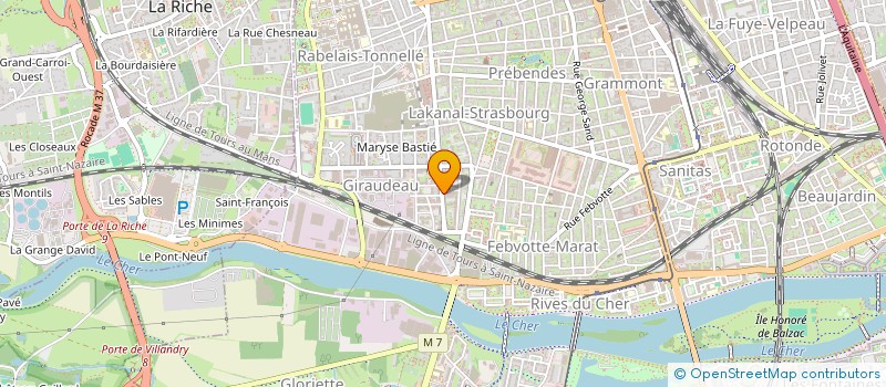 localisation de l'entreprise SCI HOTEL DES VENTES GIRAUDEAU  LA MEMBROLLE-SUR-CHOISILLE