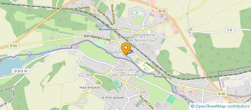 localisation de l'entreprise SCI HOTEL DIEU  NONANCOURT