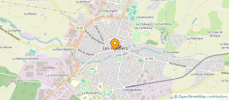 localisation de l'entreprise SCI HOTEL DU CENTRE à LES HERBIERS