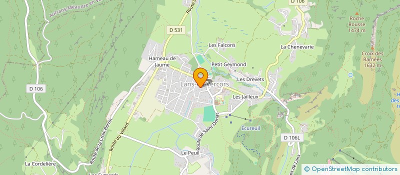 localisation de l'entreprise SCI HOTEL DU COL DE L'ARC  LANS-EN-VERCORS