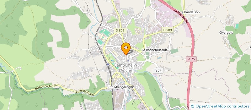 localisation de l'entreprise SCI HOTEL DU LION D'OR  SAINT-CHELY-D'APCHER