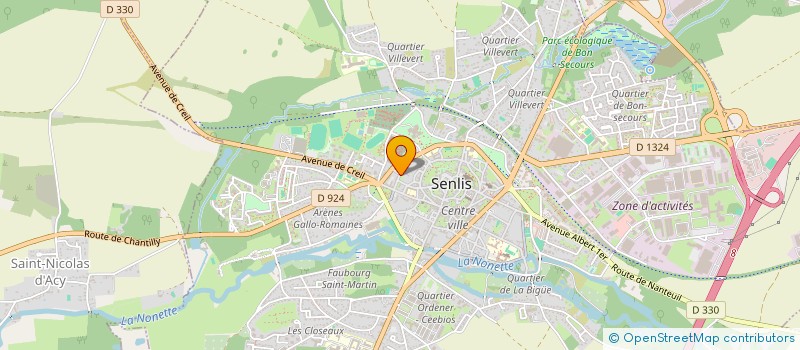 localisation de l'entreprise SCI HOTEL GERMAIN  SENLIS