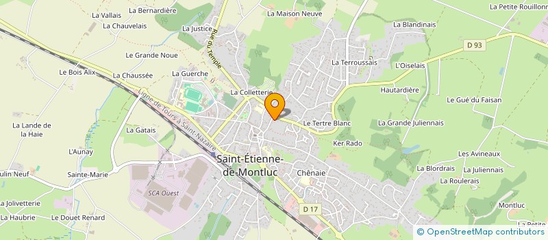 localisation de l'entreprise SCI HOTEL LE SILLON  LE TEMPLE DE BRETAGNE