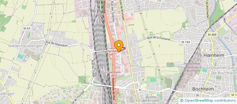 localisation de l'entreprise SCI HOTEL LEO  HNHEIM