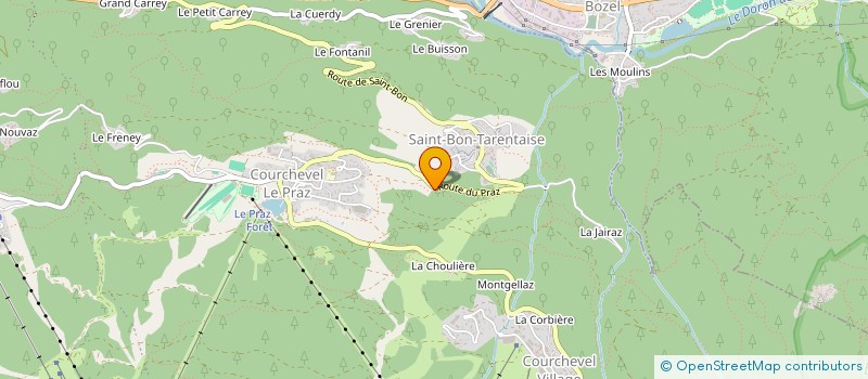 localisation de l'entreprise SCI HOTEL LES PEUPLIERS à COURCHEVEL