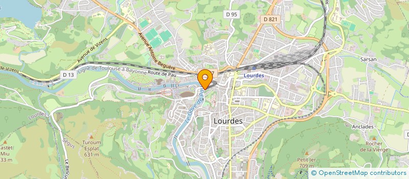 localisation de l'entreprise SCI HOTEL LOURDES  LOURDES