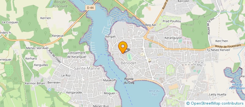localisation de l'entreprise SCI HOTEL MENEZ FROST  BENODET