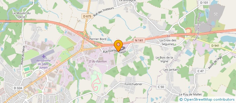 localisation de l'entreprise SCI HOTEL PALLANDRE  SAINT-JUNIEN
