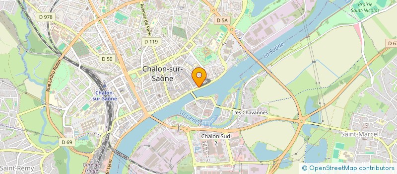 localisation de l'entreprise SCI HOTEL PERNIN à CHALON-SUR-SAONE
