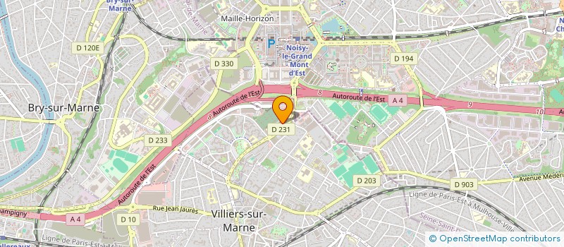 localisation de l'entreprise SCI HOTEL VILLIERS  VILLIERS-SUR-MARNE