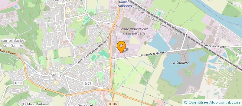 localisation de l'entreprise SCI HOTELIERE ET GOLFIQUE DE GAILLON  GAILLON