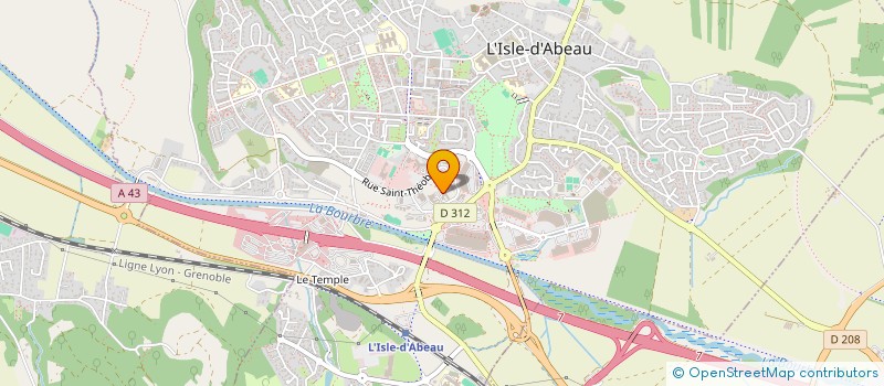 localisation de l'entreprise SCI HOTELIERE ST HUBERT  L'ISLE-D'ABEAU