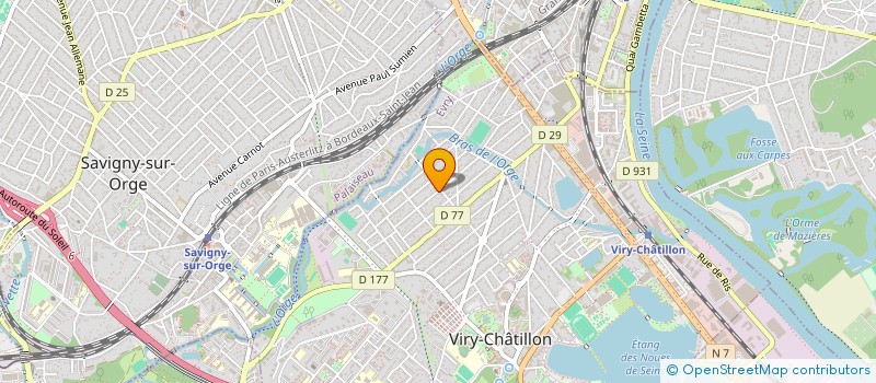 localisation de l'entreprise ' SCI HOTELIMMO ' à VIRY-CHATILLON