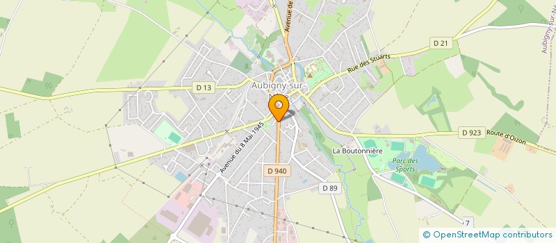 localisation de l'entreprise SCI HOTELLERIE LA FONTAINE  AUBIGNY-SUR-NERE