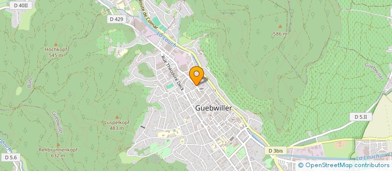 localisation de l'entreprise SCI HOTELLERIE & RESTAURATION GUEBWILLER  GUEBWILLER