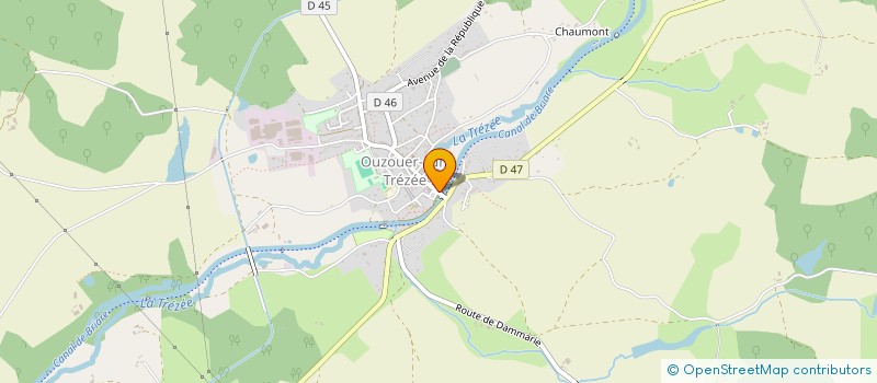 localisation de l'entreprise SCI HOTELOR à OUZOUER-SUR-TREZEE