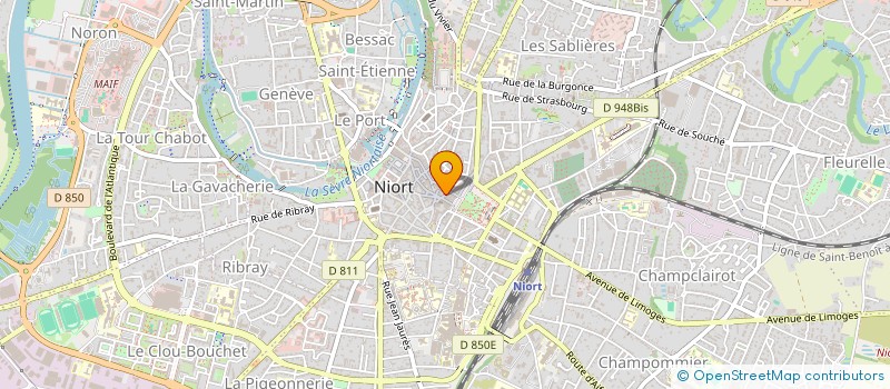localisation de l'entreprise SCI HOTELS REUNIS DE L'OUEST à NIORT