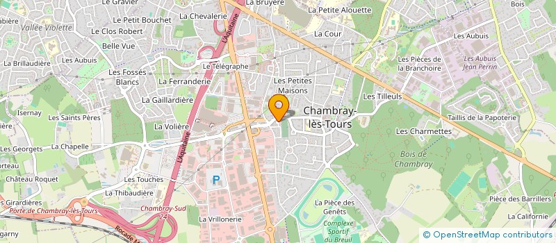 localisation de l'entreprise SCI HOTISS  CHAMBRAY-LES-TOURS