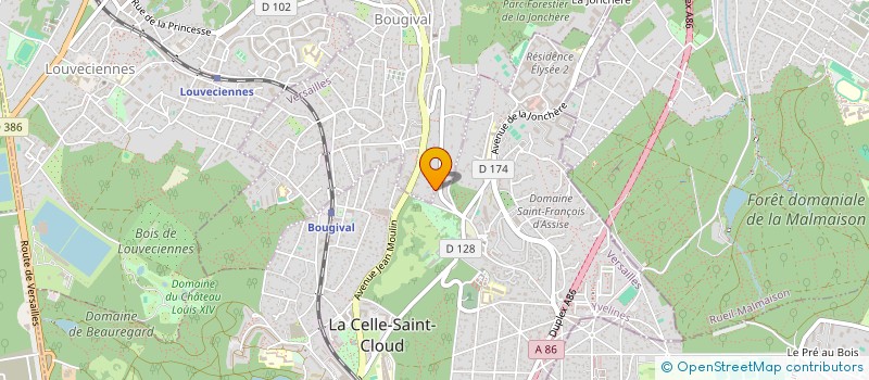 localisation de l'entreprise SCI HOUAT  BOUGIVAL