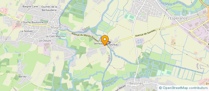 localisation de l'entreprise SCI HOUBRON  MAGNE