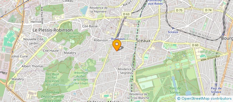 localisation de l'entreprise SCI HOUDAN 96 à SCEAUX