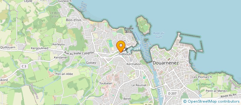 localisation de l'entreprise SCI HOUDART  DOUARNENEZ