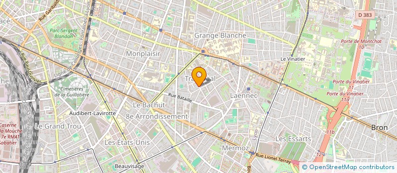 localisation de l'entreprise SCI HOUDELETTE  LYON