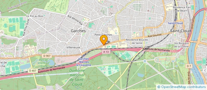 localisation de l'entreprise SCI HOUDON  GARCHES