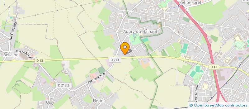 localisation de l'entreprise SCI HOUDPOT  AUBRY-DU-HAINAUT