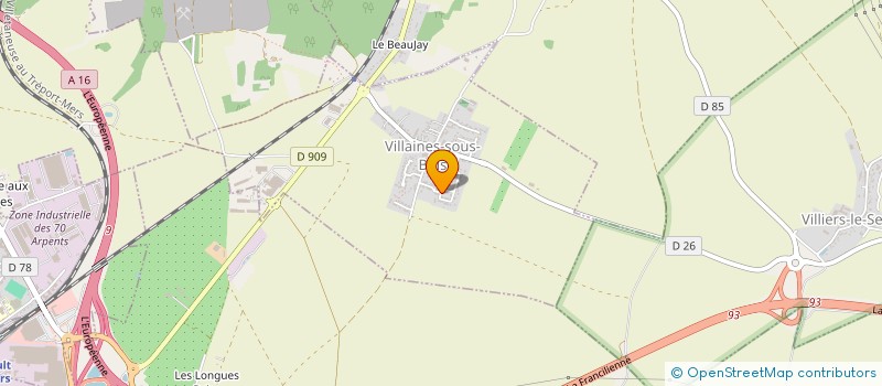 localisation de l'entreprise SCI HOUEFA & BAYO  VILLAINES-SOUS-BOIS