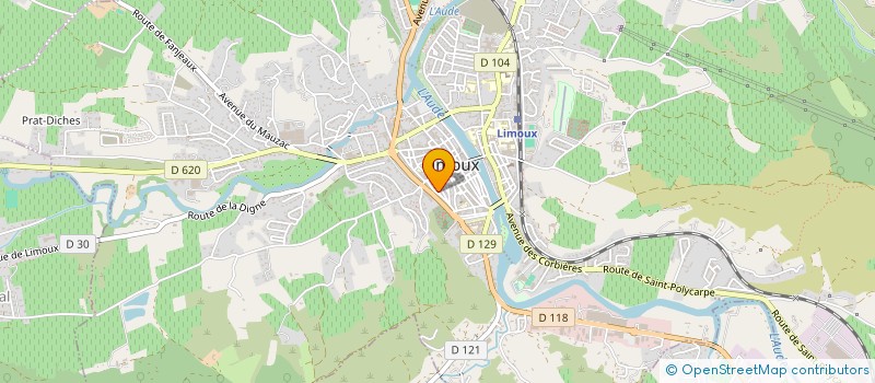 localisation de l'entreprise SCI HOUGTON ET CROWTHER  LIMOUX