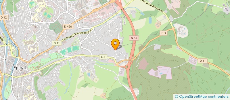 localisation de l'entreprise SCI HOULAH à EPINAL