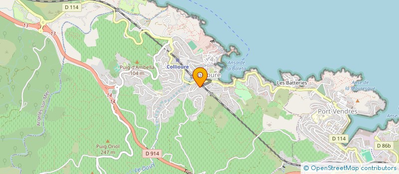 localisation de l'entreprise SCI HOULIHAN COLLIOURE  COLLIOURE