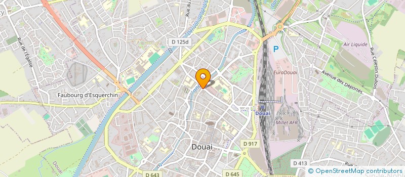 localisation de l'entreprise SCI HOULLIER à DOUAI