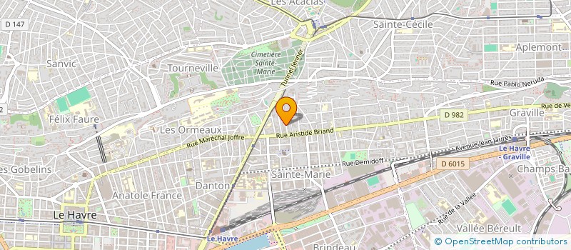 localisation de l'entreprise SCI HOUMA à LE HAVRE