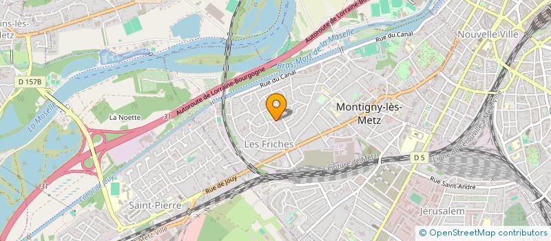 localisation de l'entreprise SCI HOUPETTE à MONTIGNY-LES-METZ