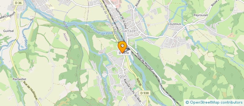 localisation de l'entreprise SCI HOURCQ & COMPAGNIE  IGON