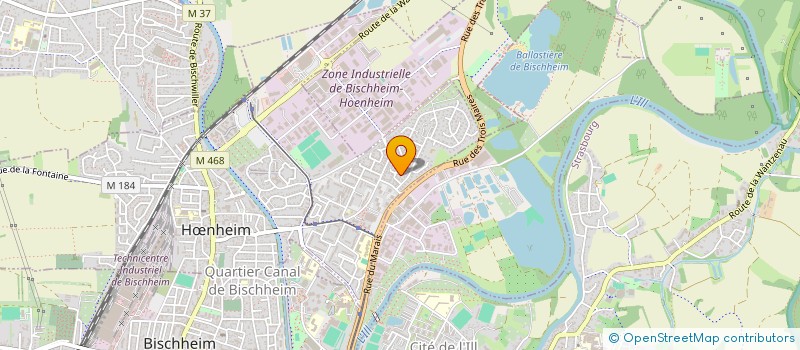 localisation de l'entreprise SCI HOURENT  HNHEIM